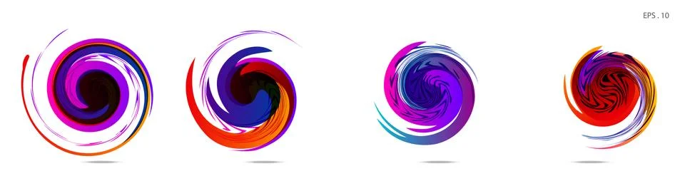 Vortex vector background. Templates for logo design, leaflets or presentation 库存插图