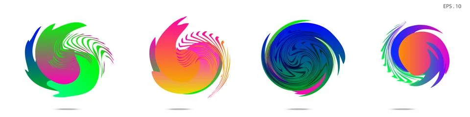Vortex vector background. Templates for logo design, leaflets or presentation Stock Illustration