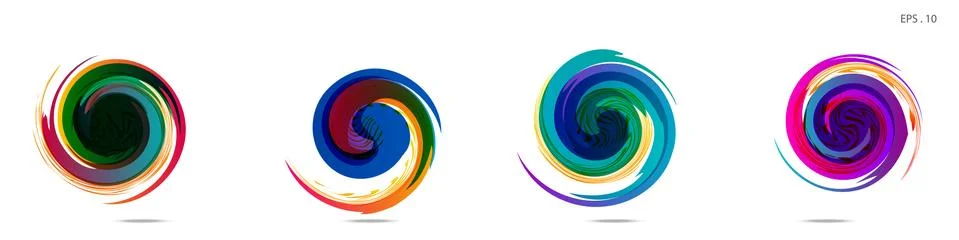 Vortex vector background. Templates for logo design, leaflets or presentation 库存插图