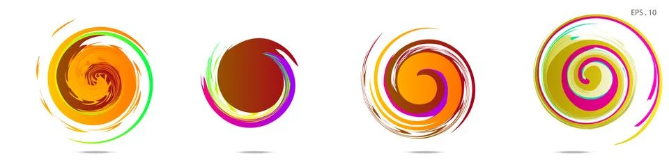 Vortex vector background. Templates for logo design, leaflets or presentation Stock Illustration