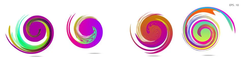 Vortex vector background. Templates for logo design, leaflets or presentation 库存插图