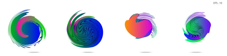 Vortex vector background. Templates for logo design, leaflets or presentation Stock Illustration