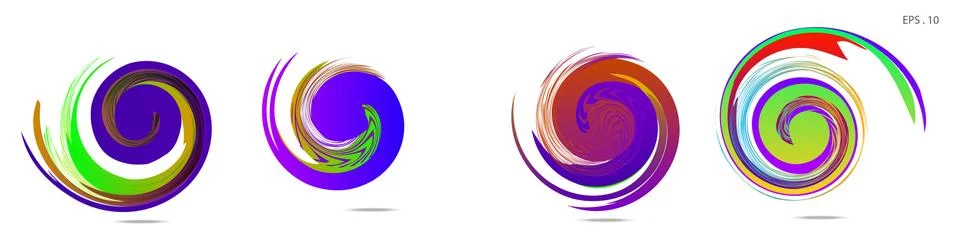 Vortex vector background. Templates for logo design, leaflets or presentation 스톡 일러스트