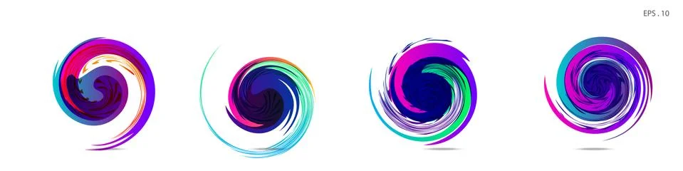 Vortex vector background. Templates for logo design, leaflets or presentation Stock Illustration