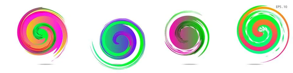 Vortex vector background. Templates for logo design, leaflets or presentation Stock Illustration