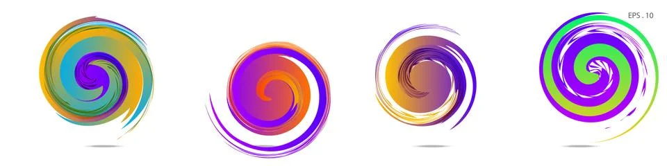 Vortex vector background. Templates for logo design, leaflets or presentation 스톡 일러스트