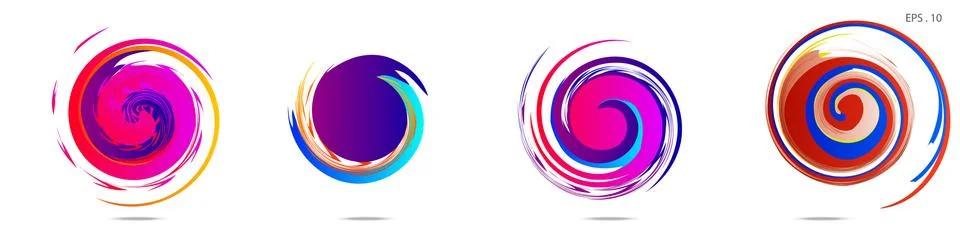Vortex vector background. Templates for logo design, leaflets or presentation Stock Illustration