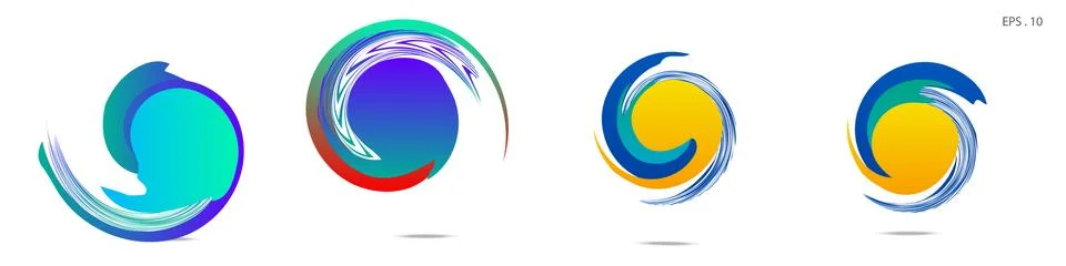 Vortex vector background. Templates for logo design, leaflets or presentation Illustrazione stock