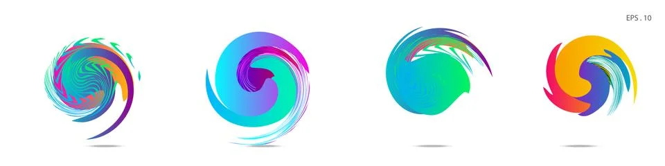 Vortex vector background. Templates for logo design, leaflets or presentation 스톡 일러스트