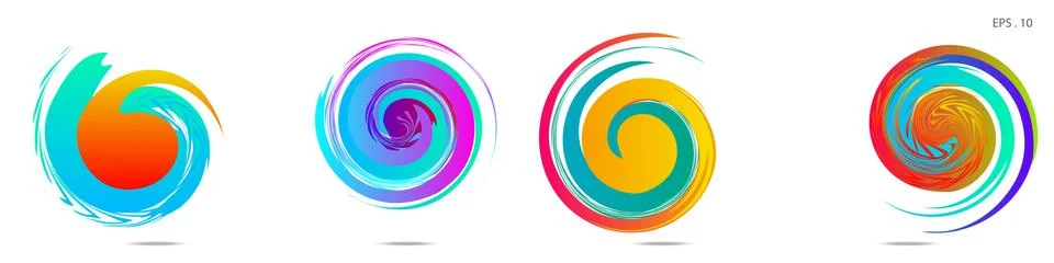 Vortex vector background. Templates for logo design, leaflets or presentation 스톡 일러스트