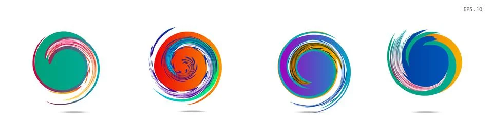 Vortex vector background. Templates for logo design, leaflets or presentation Stock Illustration