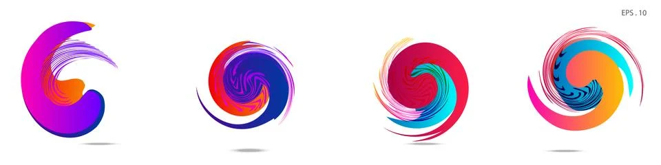 Vortex vector background. Templates for logo design, leaflets or presentation 스톡 일러스트