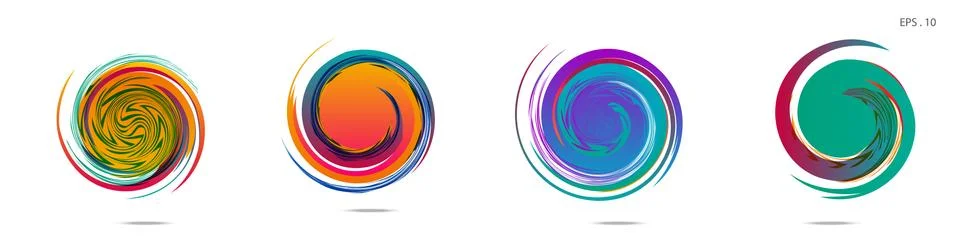 Vortex vector background. Templates for logo design, leaflets or presentation Illustrazione stock