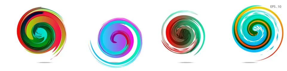 Vortex vector background. Templates for logo design, leaflets or presentation 스톡 일러스트