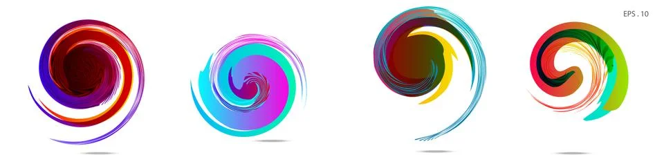 Vortex vector background. Templates for logo design, leaflets or presentation 스톡 일러스트
