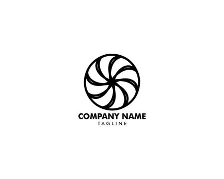 Vortex Vector Illustration Icon Logo Template Design Stock Illustration