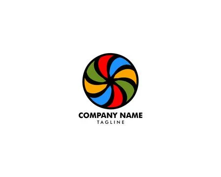 Vortex Vector Illustration Icon Logo Template Design Stock Illustration