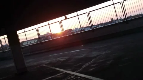 Vortex video of sunset in Berlin Park loft 库存影片 139823279