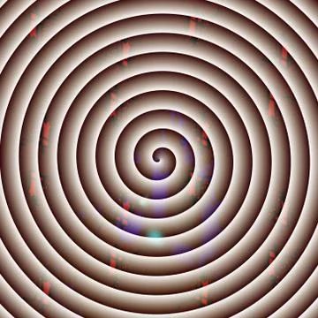 Vortex in white coffee - illustration Stock Illustration