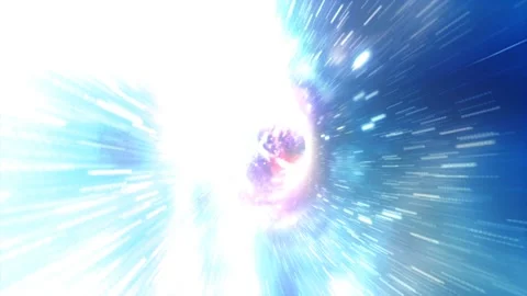 Vortex Wormhole Travel in a 3D animation Stock Footage 241643976