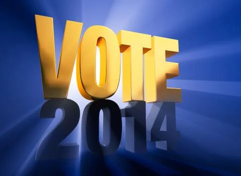 Vote 2014 Stock Illustration