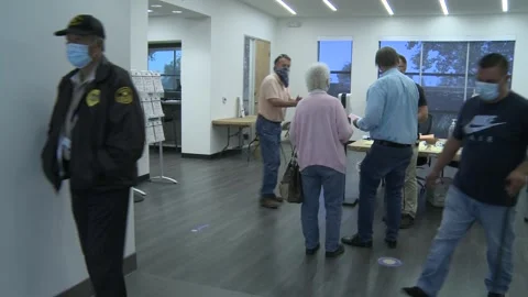 VOTE IN 2020 U.S. ELECTION: VOTING AND VOTERS Stock-Footage 141551895