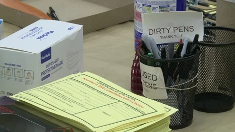 VOTE IN 2020 U.S. ELECTION: VOTING AND VOTERS Stock-Footage 141552200