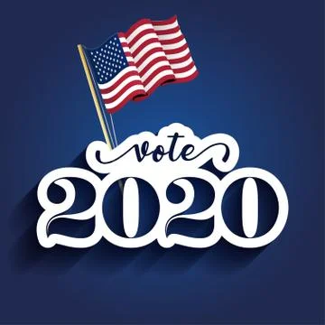 Vote 2020 - vector illustration Stock Illustration