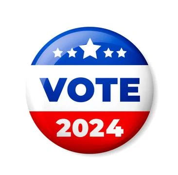 Vote 2024 in the USA. Vector Stock Illustration