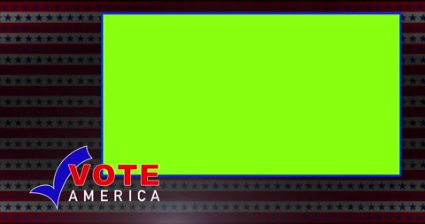 Vote America Graphic Shell For Insert Stock-Footage 134571265