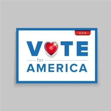 Vote for America Stock Illustration