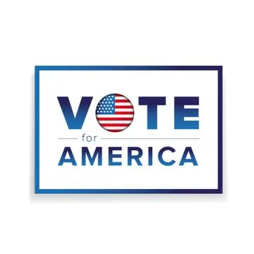 Vote for America Stock Illustration