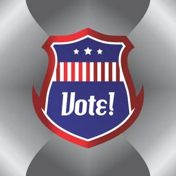 Vote and election label theme Ilustração Stock