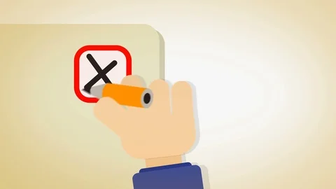 Vote animation flat simple design Stock Footage 86022813
