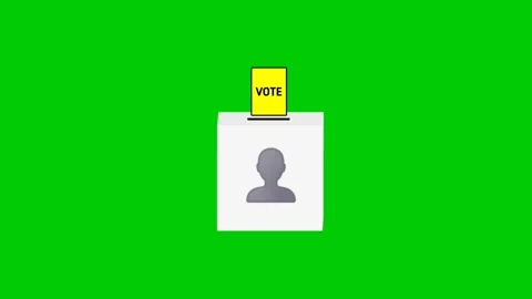 Vote animations green screen Stock Footage 303959085