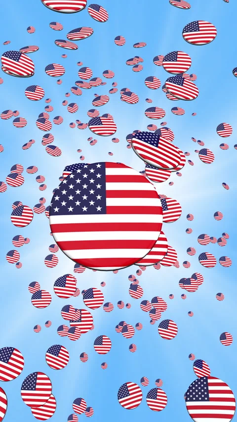 Vote Badge flashback. Memories of voting in the United States. Stock Footage 296902583