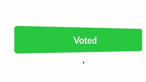 Vote Button Click Extreme Close Up Online voting. Stock Footage 223348546