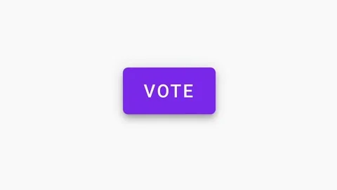 Vote button by cursor pointer on a computer screen. Stock Footage 214371404