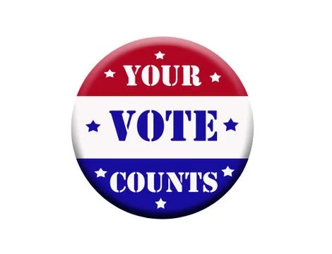 Vote button Stock Illustration