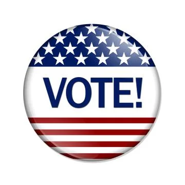 Vote button Stock Illustration