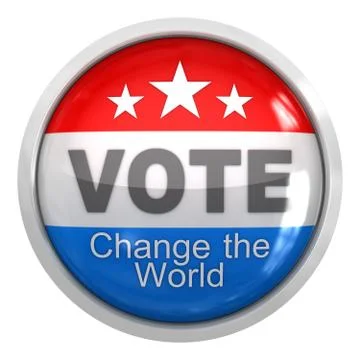 Vote button Stock Illustration