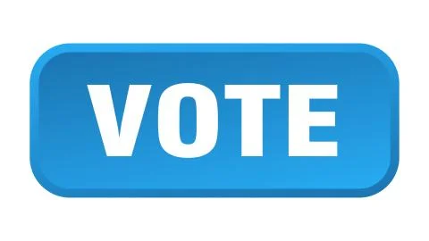 Vote button. vote square 3d push button Stock Illustration