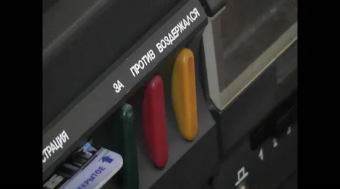 Vote on buttons Video stock 47266523