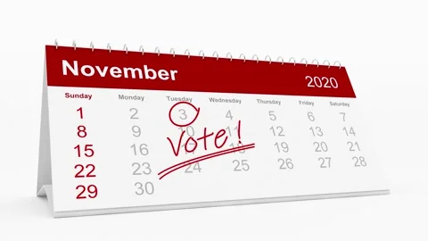 VOTE - Calendar reminder Stock Footage 141722830