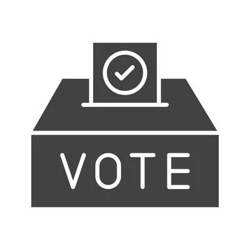 Vote Check icon vector image. Stock Illustration