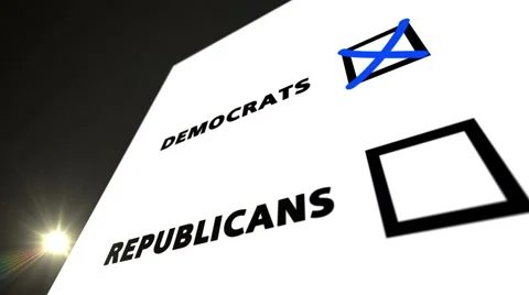 Vote DEMOCRATS Stock Footage 57106705