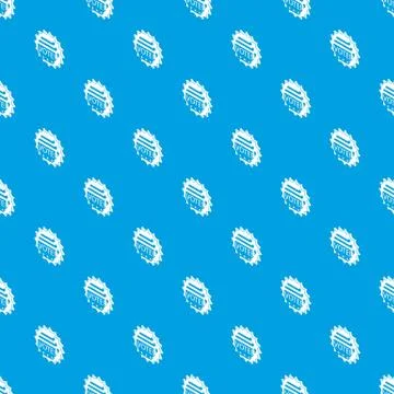 Vote emblem pattern seamless blue Illustrazione stock