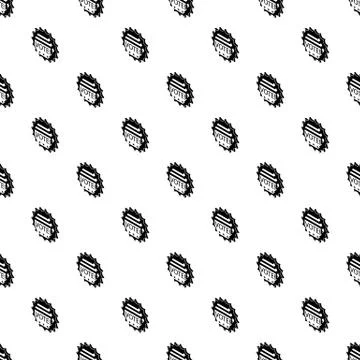 Vote emblem pattern vector seamless Stock Illustration