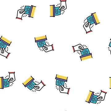 Vote on forum vector seamless pattern Stock Illustration