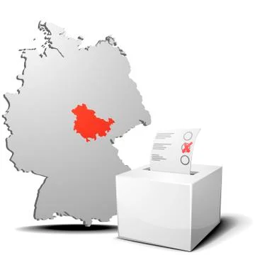 Vote germany thuringia Stock-Illustration